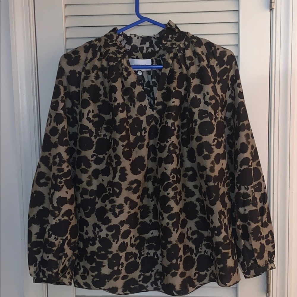 Current/Elliott animal print blouse